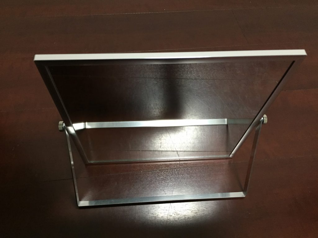 手品の練習用 アルミスタンドミラー