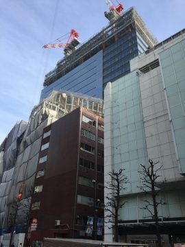 渋谷パルコ跡地に建設中のビル