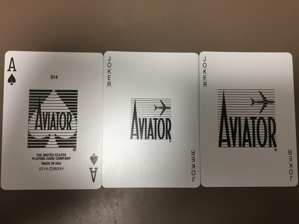 アビエーター プレーイングカード エースとジョーカー
