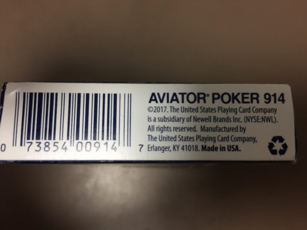 アビエーター プレーイングカードボックス　下から