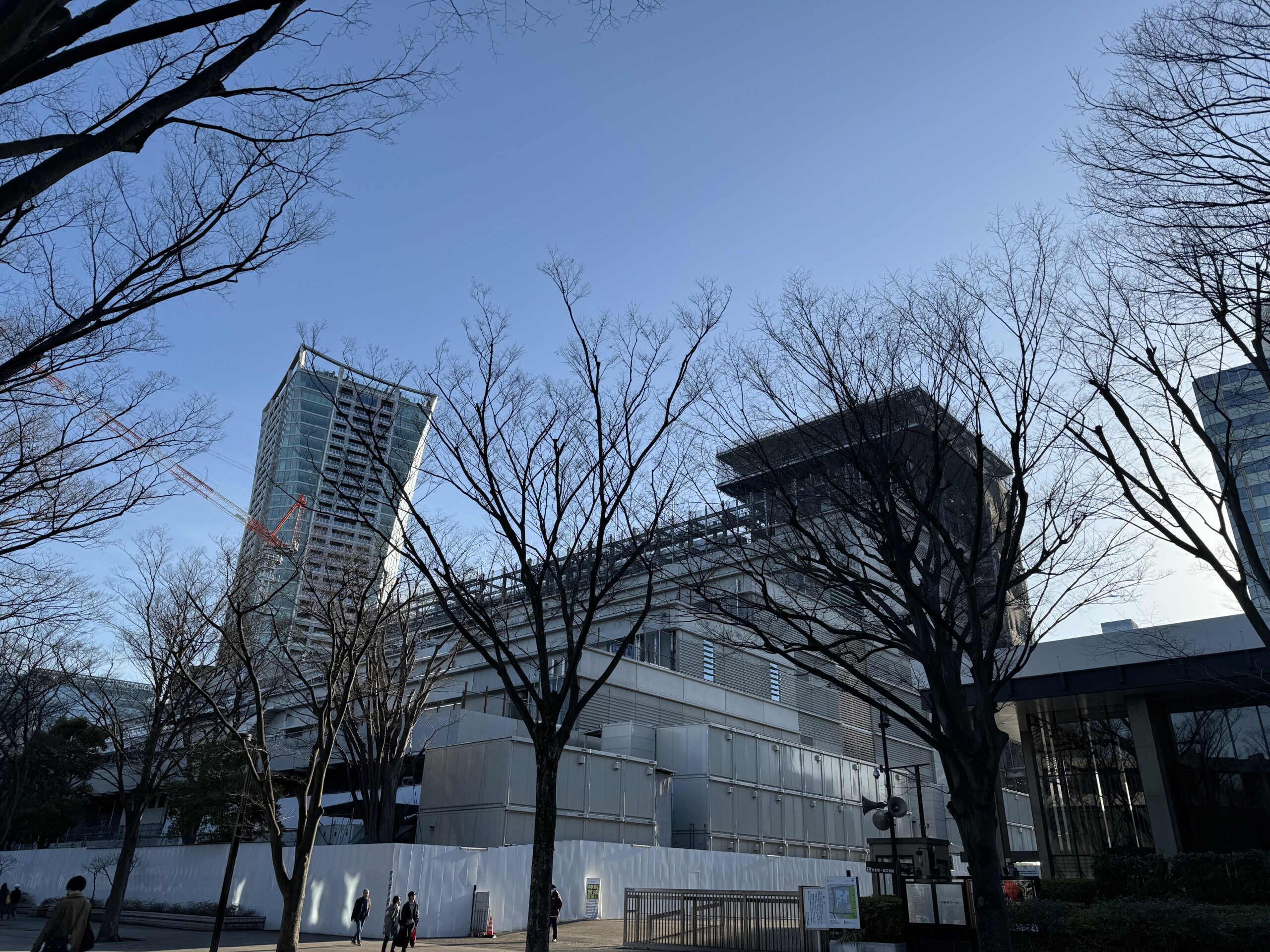 建て替え中のNHK