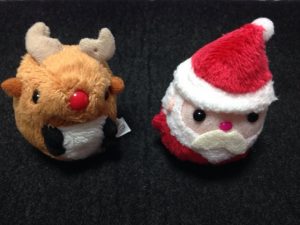 サンタとトナカイのお手玉ぬいぐるみ